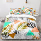 Contemporary Marble Pattern Bed Set-Queen Size