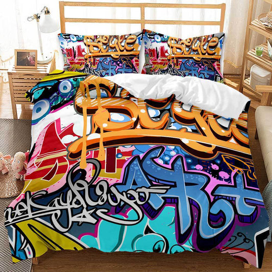 Whimsical Doodle Pattern Bed Sheets Set