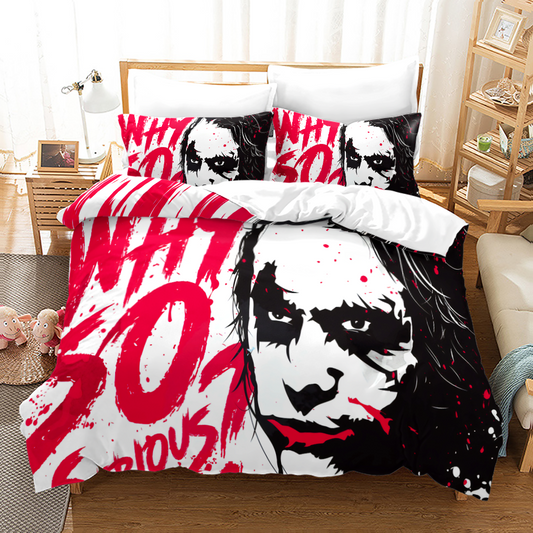 Gotham's Nightmare Bedding - 4-Piece Joker Inspired Set
