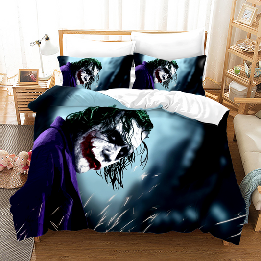 Gothic Joker Bedding Collection - Purple & Green DC Inspired Design