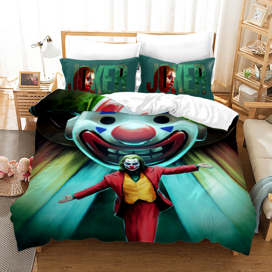 Carnival of Chaos Bedding - 4-Piece with Distorted Mirror & Balloon Prints