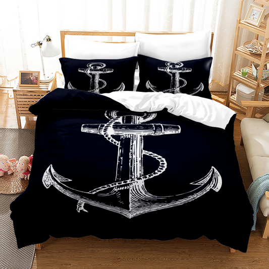 Pirate Ship Anchor Luxury Bed Set