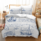 Ocean Raider Pirate Ship Duvet Cover Set