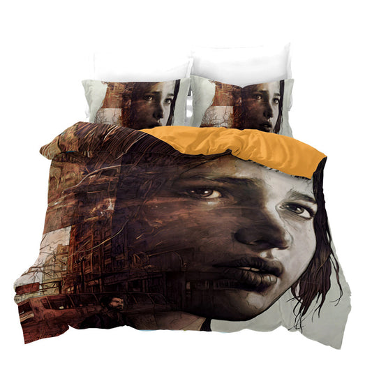 Survivor Girl Silhouette Printed Bedding Set