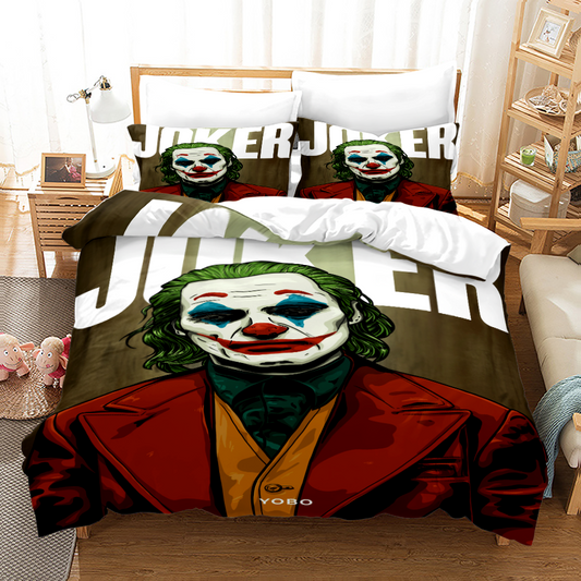 Villainous Comfort: Joker 4-Piece Bedding for Deep Sleep