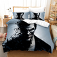 Joker Card Inspired Bedding - Full Set with Red Accents