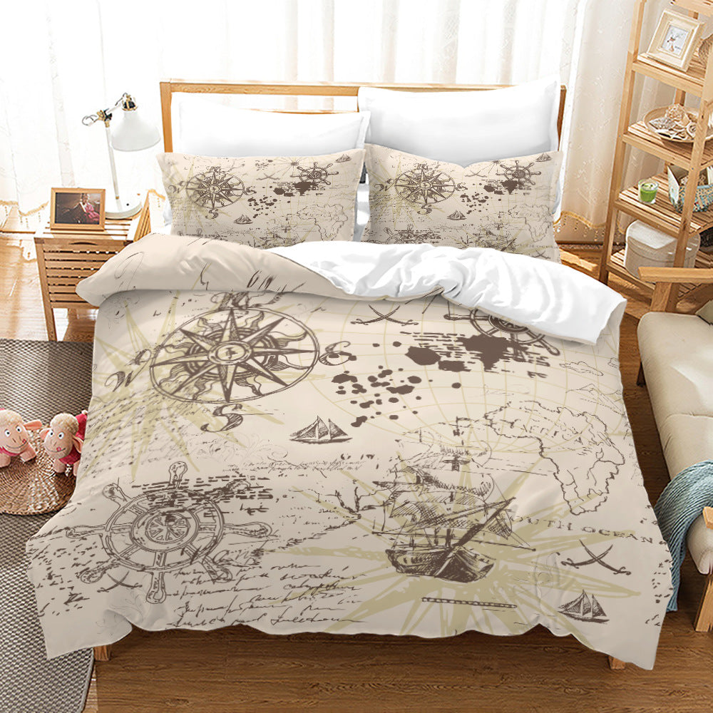 Ocean Explorer Pirate Bedding - 4 Piece Set