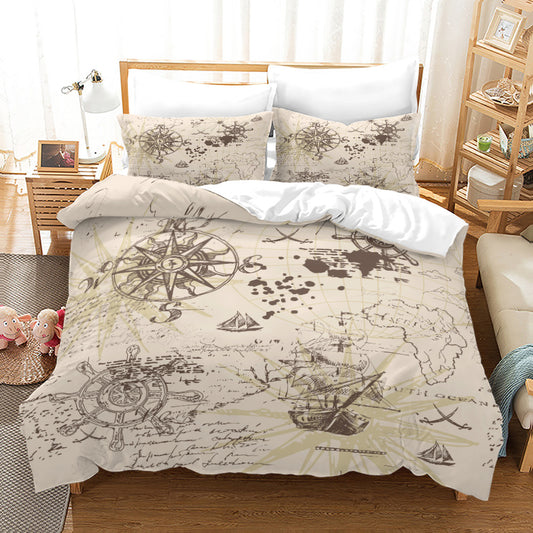 Ocean Explorer Pirate Bedding - 4 Piece Set