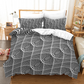 Elegant Black and White Duvet Cover