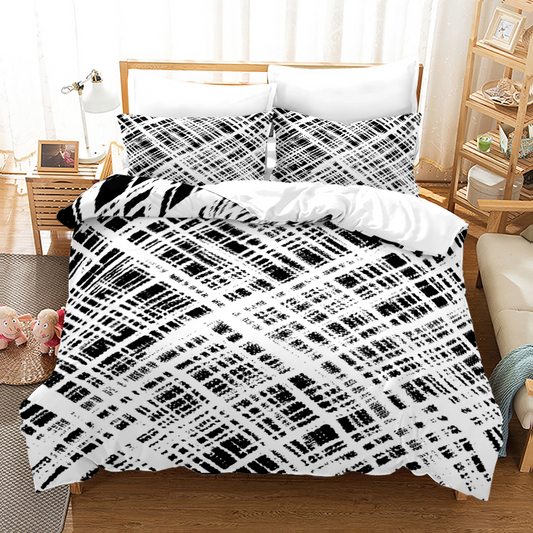 Abstract Ink Wash Duvet Cover