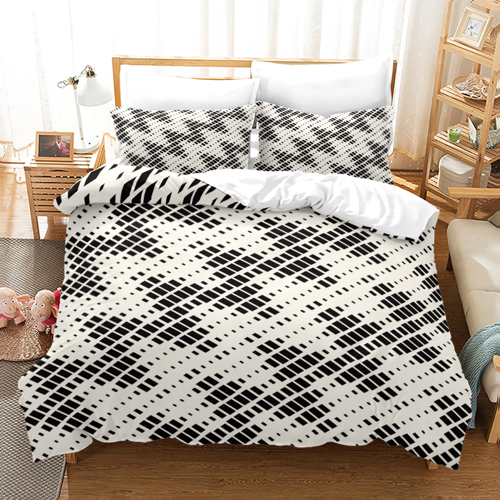 Fluid Calligraphy Bed Set