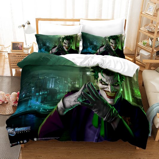 Joker Makeup Pattern Bedding - 4-Piece Bold Statement Set