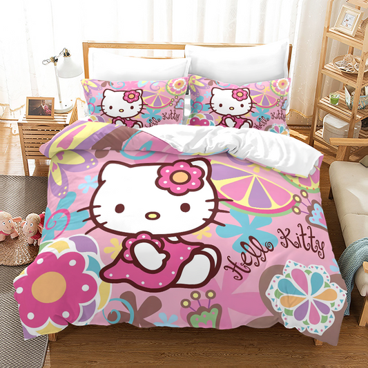 Hello Kitty Comic Strip Print Bedding Collection