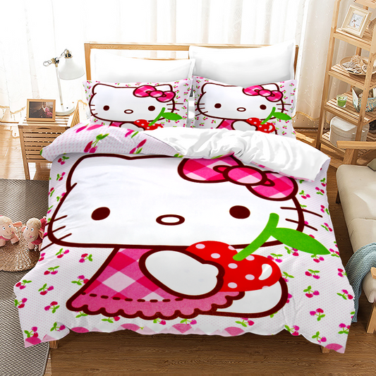 Hello Kitty Ice Cream Pastel Tone Bedding Set