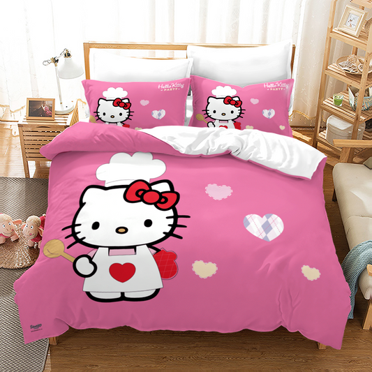 Sanrio Hello Kitty Solid Color Duvet Cover