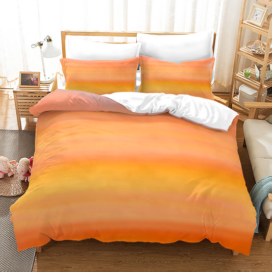Vibrant Color Art Stripe Bedding Set-4 Piece