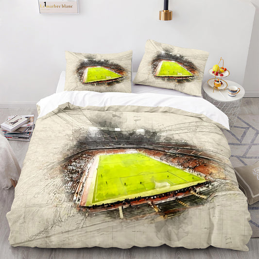 Football Pitch Printed Bed Set