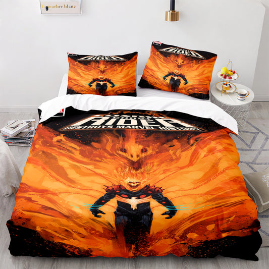 Marvel Ghost Rider 3D bedding set queen size