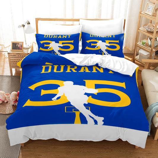 Kevin Durant 35 Twin Size 4 Pcs Comforter And Bed Sheet Set