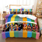 One Piece comforter and bed sheet 4pcs set all stars