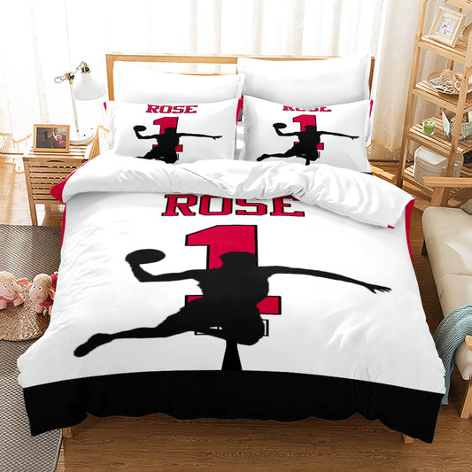Derrick Rose Full Size 4 Pcs Comforter And Bed Sheet Set