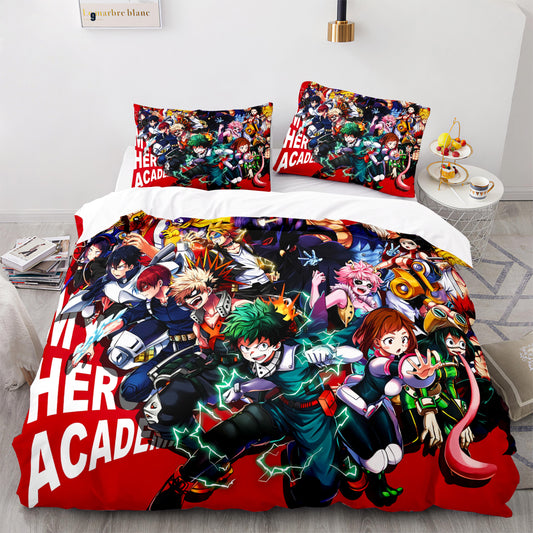 My Hero Academia all stars comforter and bed sheet set