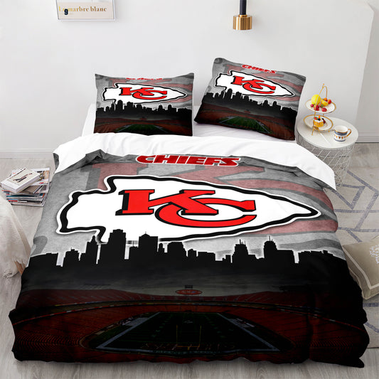 Set aus Bettdecke und Bettlaken der NFL Kansas City Chiefs 
