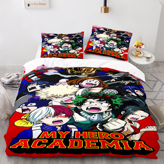 My Hero Academia twin size comforter and bed sheet 4pcs set