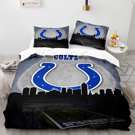 Set aus Bettdecke und Bettlaken der NFL Indianapolis Colts 