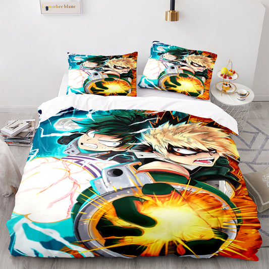 My Hero Academia Bakugou Katsuki comforter and bed sheet 4pcs set