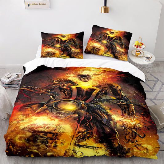 Ghost Rider in the fire bedding set 4pcs