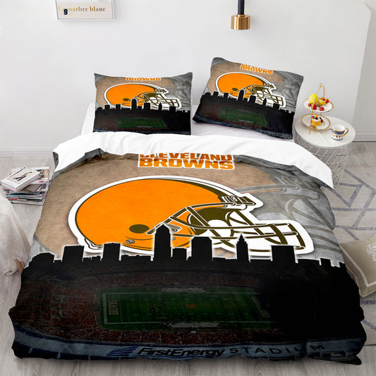 Set aus Bettdecke und Bettlaken der NFL Cleveland Browns 