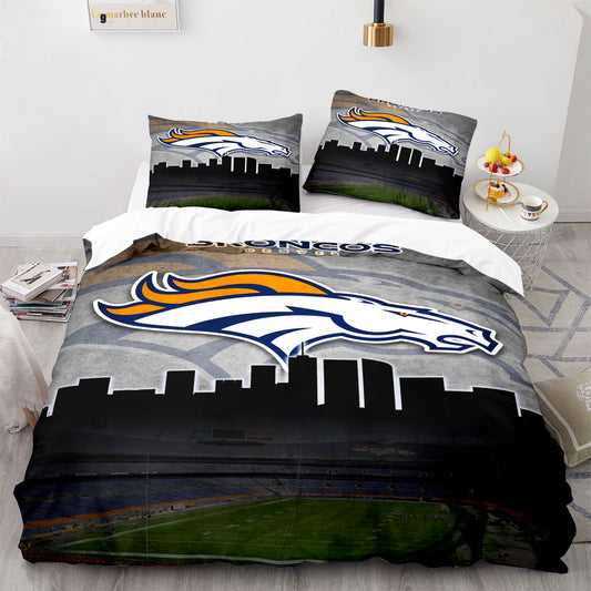 Set aus Bettdecke und Bettlaken der NFL Denver Broncos 