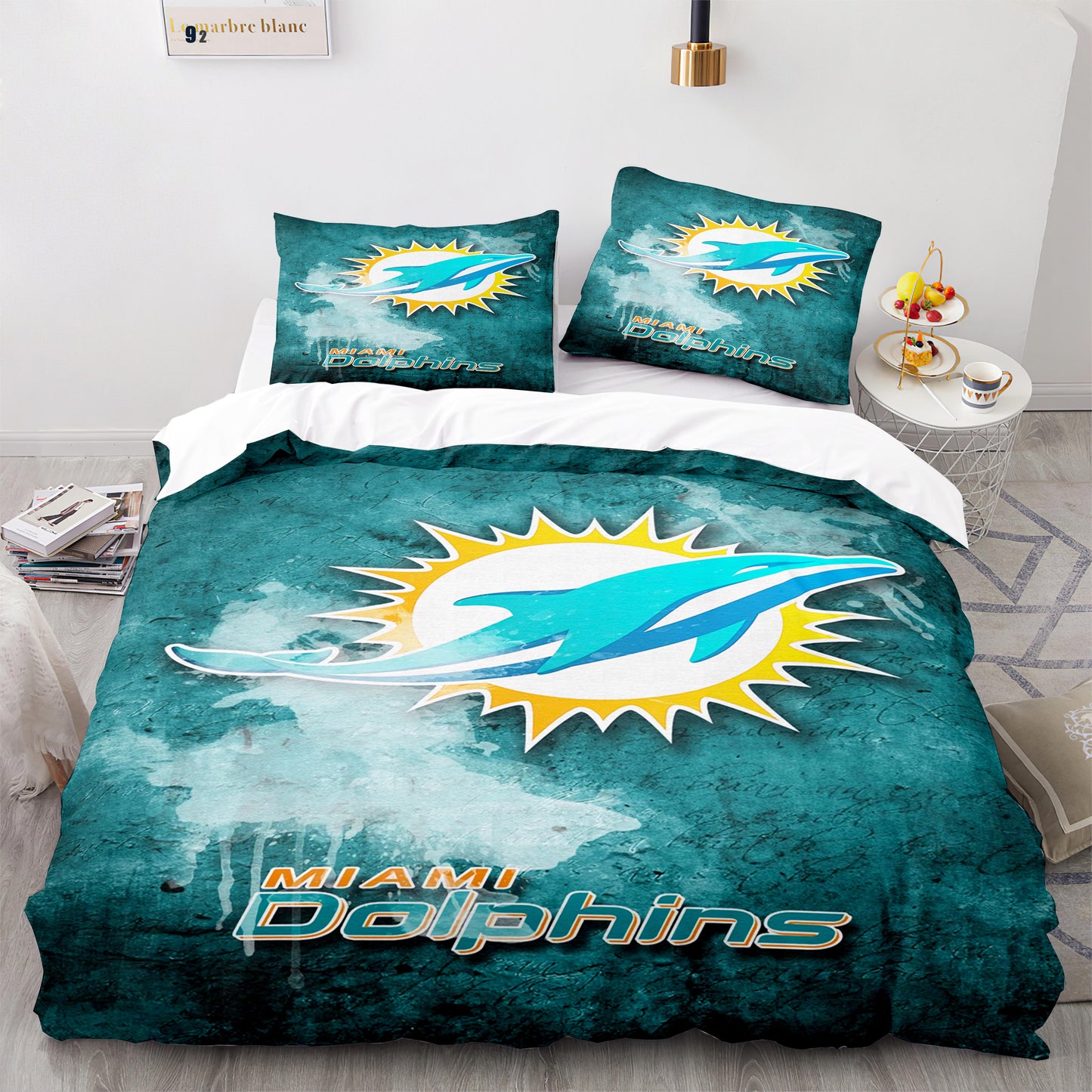 NFL Miami Dolphins Tröster-Set Bettwäsche-Set 