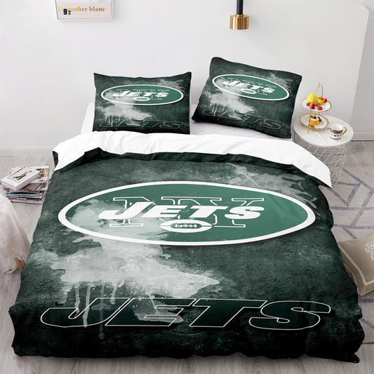 NFL New York Jets Bettdecken-Set Bettwäsche-Set 
