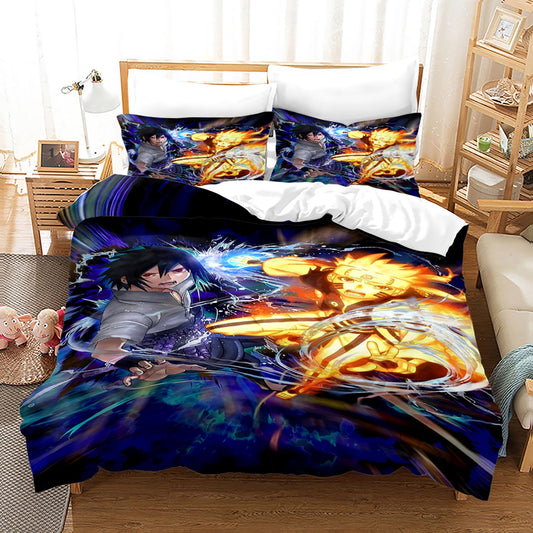NARUTO Uzumaki Naruto and Uchiha Sasuke comforter and bed sheet set