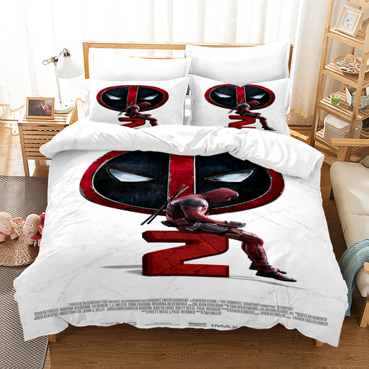 Marvel Deadpool Queen Size Bedding Set