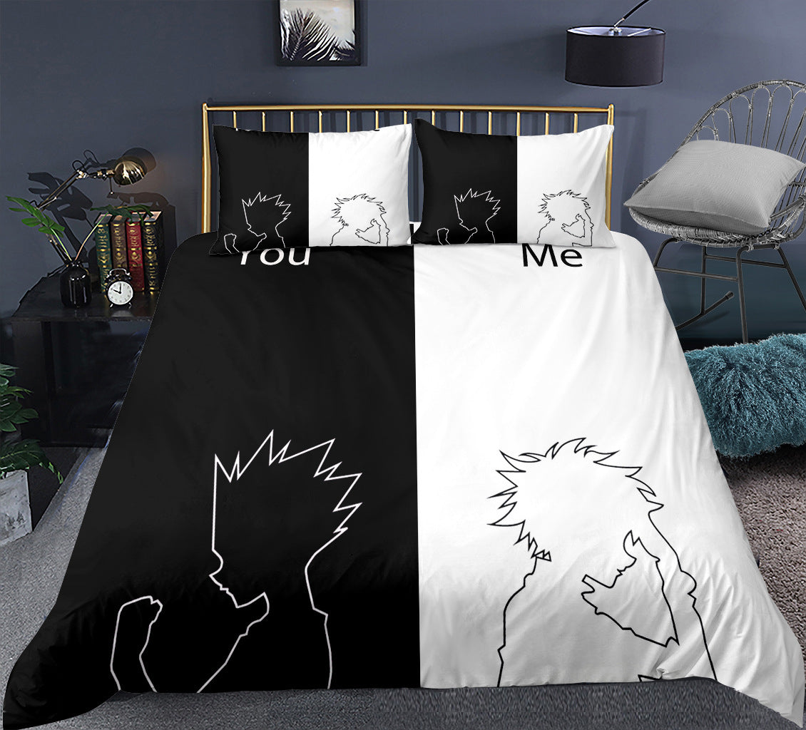 HUNTERxHUNTER comforter and bed sheet set for couple