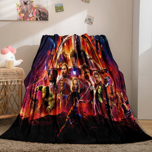 Avengers Printed Throw Blanket Gift For Kids