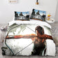 Tomb Raider Lara shooting arrows Comforter Set