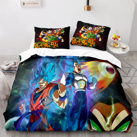 Dragon Ball Goku and Vegeta Comforter and bed sheet set
