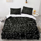 Geometry Formula Comforter Set Black