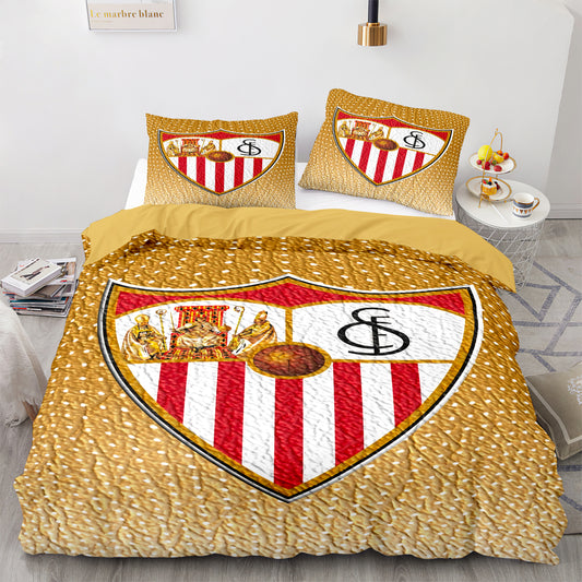 4pcs Sevilla FC King Size Comforter Set