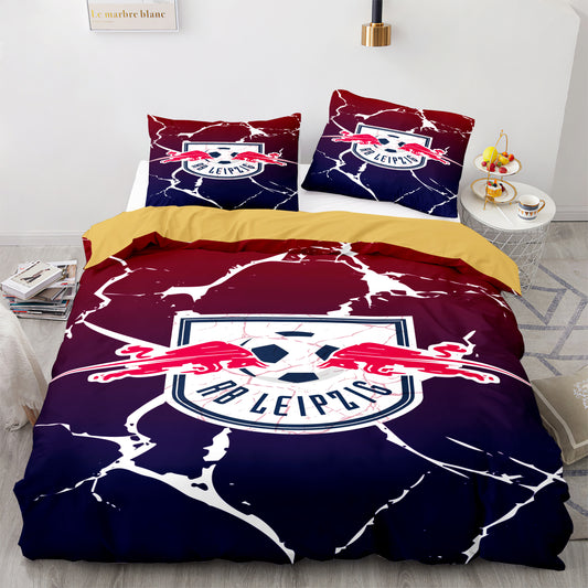 RB Leipzig Football Club Comforter And Bedsheet Set