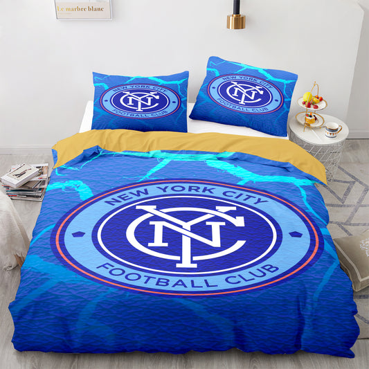 New York City FC Comforter Set Bedding Set Classic Blue