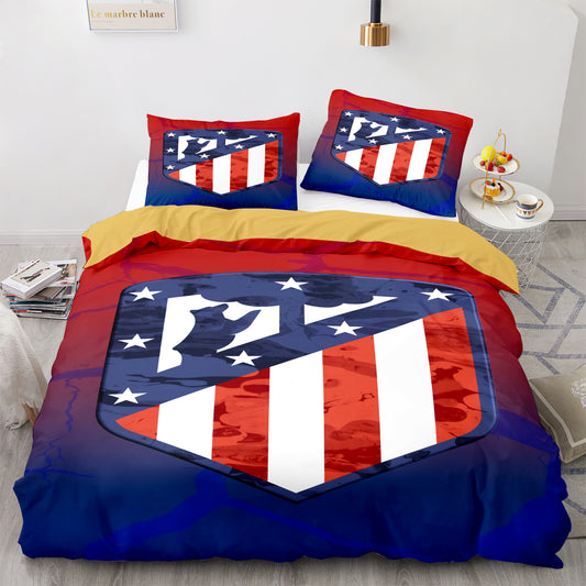 Free Shipping Atletico Madrid Bedding Set Red