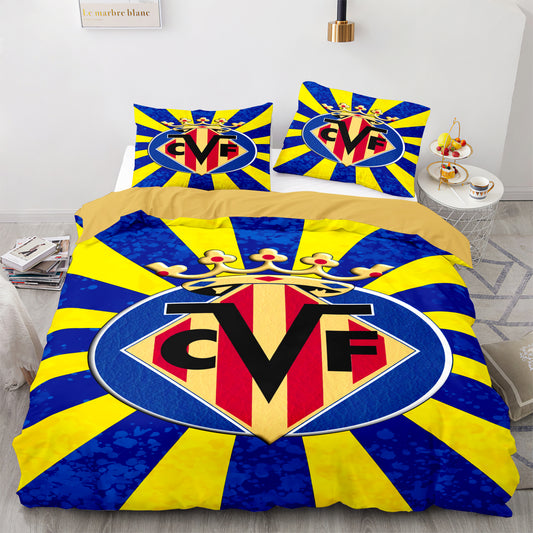 Villarreal CF 4pcs Comforter Set Bedding Set
