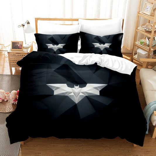 DC Super Hero Batman Queen Size 4 pcs Comforter And Bedsheet Set