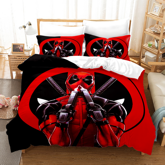 Deadpool Twin Size Duvet Cover Set