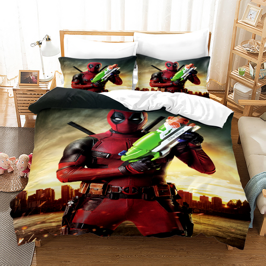 Deadpool Full Size Bedding Set